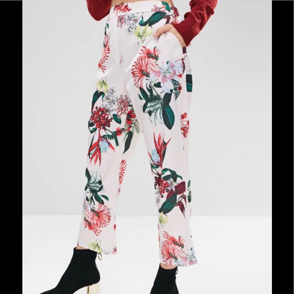 Printed Floral Pants